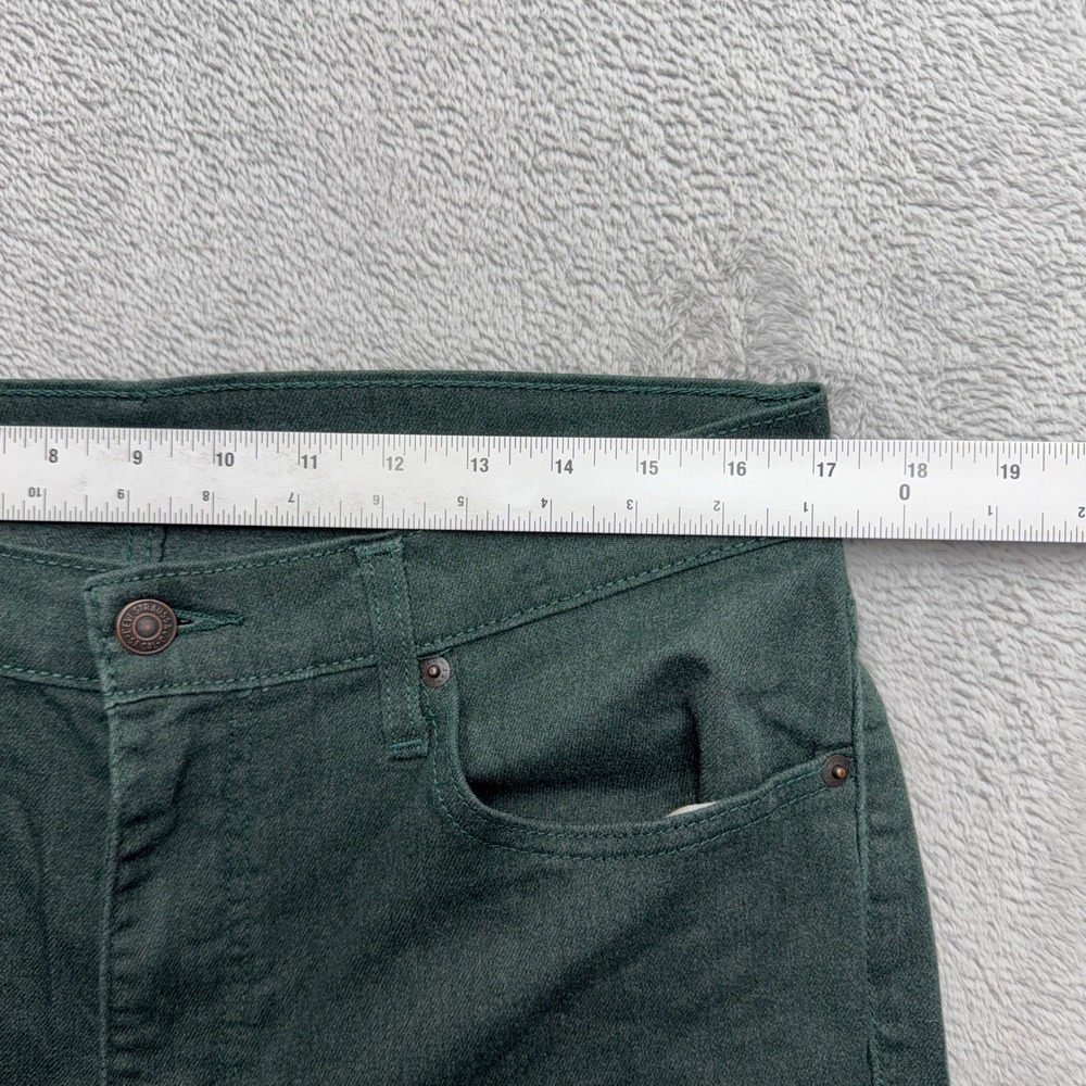 Levi's Pants Mens 34x30 Green 511 Slim Fit Forest Green Stretch Cotton Trousers - Picture 6 of 9
